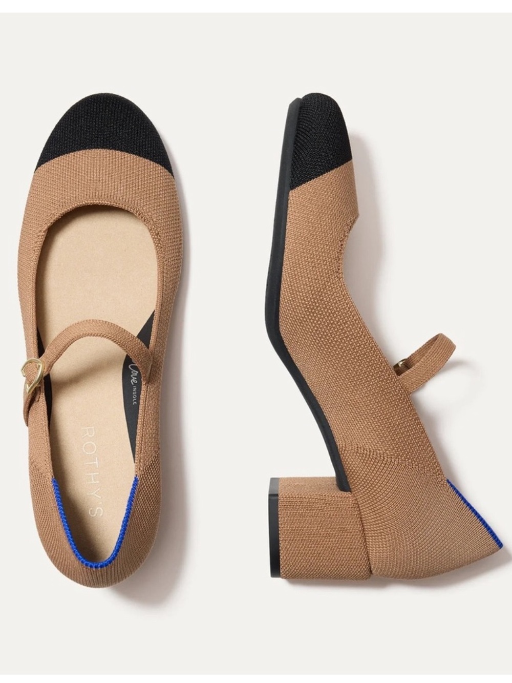 Rothy’s The Mary Jane Wren Cap Toe Heel NEW